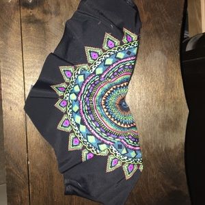 Multi Colored Bandeau Bikini Top